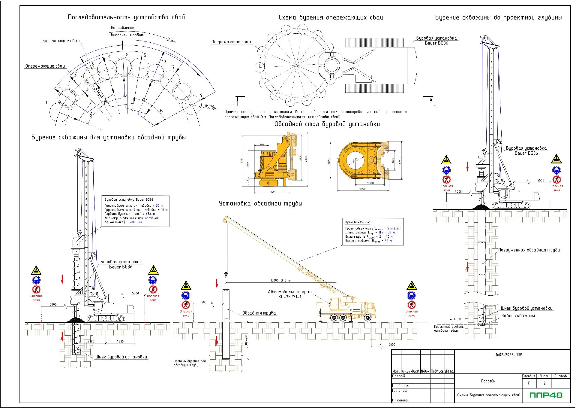 ППР на устройство буронабивных свай
